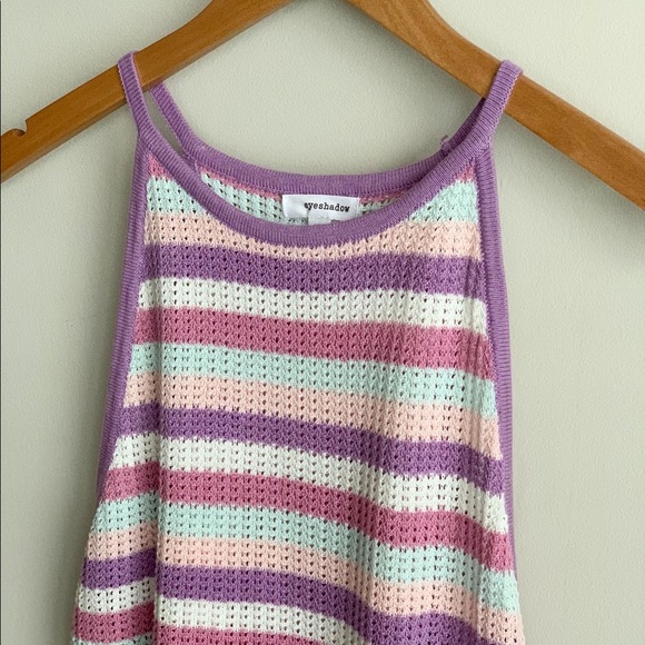 Boho Striped Knitted Tank XL - Picture 3 of 6